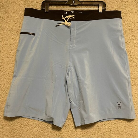 Driftline Original Drifties 2-1 Wetsuit Lined Board Shorts Sz 42 Tidewater Blue - Picture 1 of 16